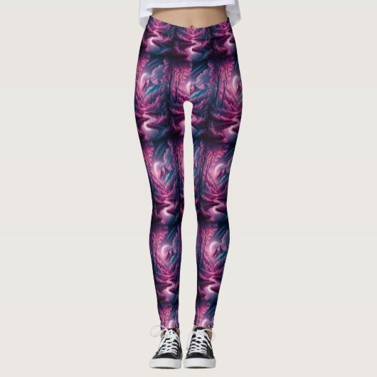 Pink Scenery Leggings (Vorderseite)