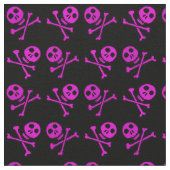 Pink-Schädel-Muster Stoff (Nahaufnahme)