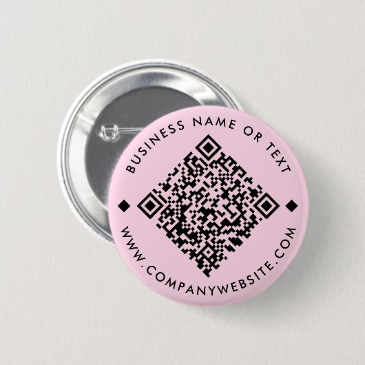 Pink | Schaltfläche für benutzerdefinierten QR-Cod Button (Vorne & Hinten)