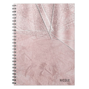 Pink schimmernder Kristallglas-Glamour-Designer-St Notizblock