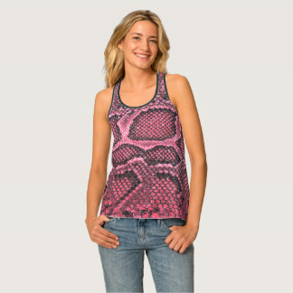 Pink-Schlangen-Muster Tanktop