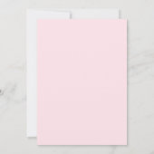 Pink Schleife 12. Geburtstagsfeier Einladung (Rückseite)
