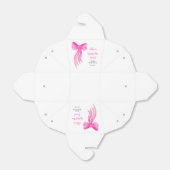 Pink Schleife - Hochzeitsdusche Geschenkschachtel (Ungefaltet)