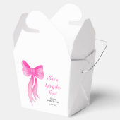 Pink Schleife - Hochzeitsdusche Geschenkschachtel (Geöffnet)