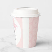 Pink Schleife Mädchen Kinder 1. Geburtstag  Pappbecher (Links)