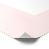 Pink Schleifen Mädchen Kinder 1. Geburtstag Poster (Ecke)