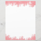 Pink schlichtes Papier für Wasserfarben (Rückseite)