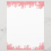Pink schlichtes Papier für Wasserfarben (Vorderseite)