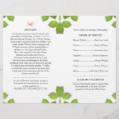 Pink-Schmetterling-Beerdigungsprogramm (Rückseite)