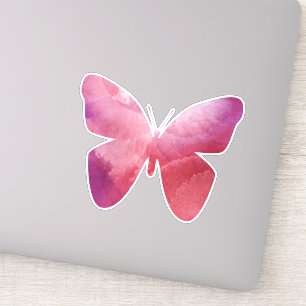 Pink-Schmetterling-Freiheit whimsissig Aufkleber