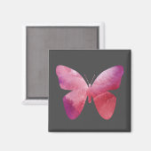 Pink-Schmetterling-Freiheit whimsissig Magnet (Vorderseite/Rückseite)