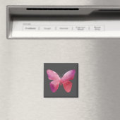 Pink-Schmetterling-Freiheit whimsissig Magnet (In Situ (Geschirrspüler))