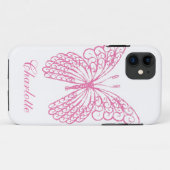 Pink-Schmetterling iPhone 5Case-MateBarelyThere Case-Mate iPhone Hülle (Rückseite (Horizontal))
