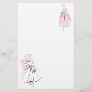 Pink-Schreibwaren der Fashion Bride Group Briefpapier