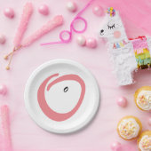 Pink schwangere Bauchdusche niedliche Papiertüte Pappteller (Party)