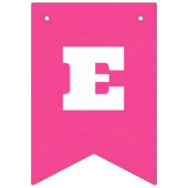 Pink / Schwarz Benutzerdefiniertes Party oder Arbe Wimpelkette (Zweite Fahne)