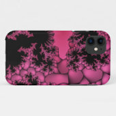 Pink-schwarz-bläserne Fraktal-Gehäuse Case-Mate iPhone Hülle (Rückseite (Horizontal))