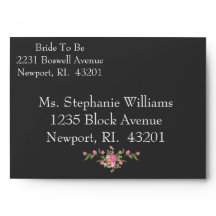 Pink/Schwarz-BRAUTPARTY mit individuellem Blumenmu