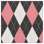 Pink Schwarz-Raute-Muster Stoff (Nahaufnahme)