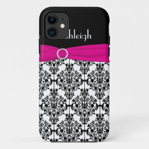 Pink, schwarz, weiß Damask iPhone 5 Fall Case-Mate iPhone Hülle