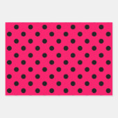 Pink, Schwarz & Weiß Geschenkpapier Set (Vorderseite)