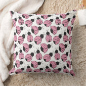 PINK SCHWARZ-WEISS LADYBUGS KISSEN (Decke)