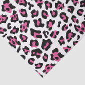 Pink-schwarzer Leopard-Tierdruck-Muster Seidenpapier (Ausschnitt)