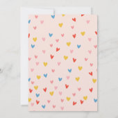 Pink Scooter Balloons Girl Baby Dusche Einladung (Rückseite)