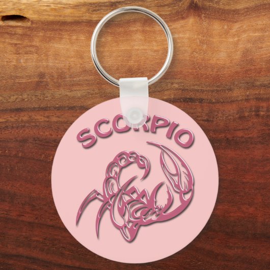PINK SCORPIO SCHLÜSSELANHÄNGER (Vorderseite)