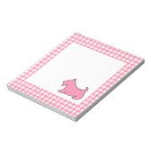 Pink Scottish Terrier School Notepad Geschenk Notizblock (Rotiert)