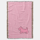 Pink Scottish Terrier Scotty Dog Bedroom Blanket Decke (Vorderseite Vertikal)
