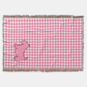 Pink Scottish Terrier Scotty Dog Bedroom Blanket Decke (Vorderseite)