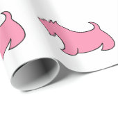 Pink Scottish Terrier Wrapping Paper Geschenkpapier (Rolleneckpunkt)