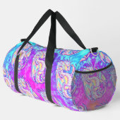 Pink Scribble Niedlich Girly Dragon Wyvern Inugami Duffle Bag (Rechte Ecke)