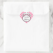Pink Script - Aus der Küche von - Jar/Label Herz-Aufkleber (Tasche)