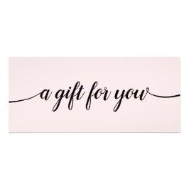 Pink Script Calligraphy Salon Sp aGift Zertifikat Werbekarte