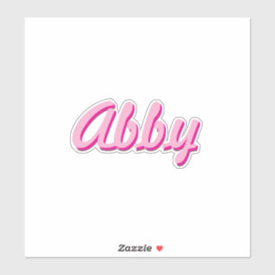 Pink Script Handwriting Fun Trendy Custom Aufkleber
