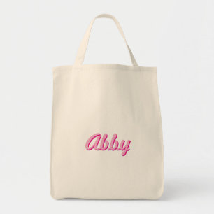 Pink Script Handwriting Fun Trendy Custom Tragetasche