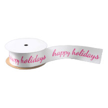 Pink Script Happy Holidays Weihnachtstypografie