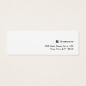 Pink Script Stud Earring Juwelier Display Card (Rückseite)