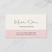 Pink-Script Visitenkarte (Rückseite)