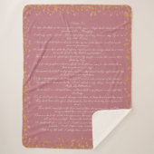 Pink Scripture, Psalm 91 Christlich Bibel Verse Sherpadecke (Vorderseite)