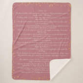 Pink Scripture, Psalm 91 Christlich Bibel Verse Sherpadecke (Vorderseite)
