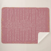 Pink Scripture, Psalm 91 Christlich Bibel Verse Sherpadecke (Vorderseite (Horizontal))