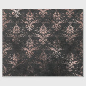 Pink-Scroll-Distression funktioniert auf Schwarz Geschenkpapier (Flach)