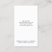 Pink Scrubs und Stethoscope Business Card Visitenkarte (Rückseite)