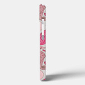 Pink Sea Pattern Case-Mate iPhone Hülle (Rückseite / Links)