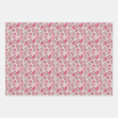 Pink Sea Pattern Geschenkpapier Set (Vorderseite)