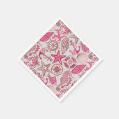 Pink Sea Pattern Serviette (Ecke)