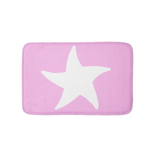 Pink Sea Star Bath Mat Badematte (Vorderseite)